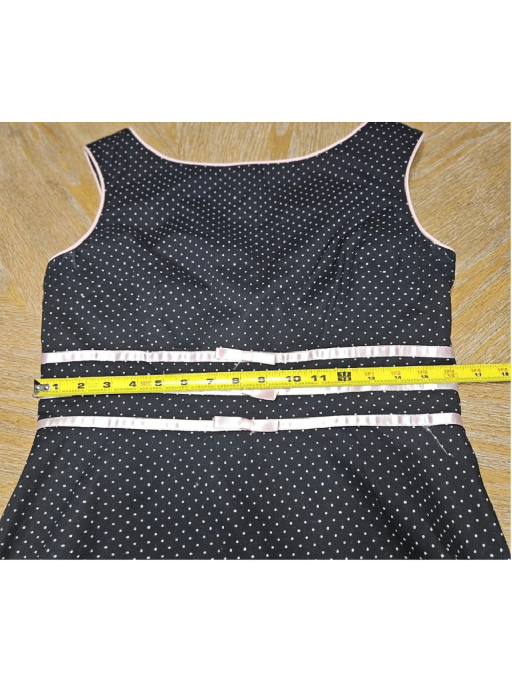 Vtg Jessica Howard Pinup A Line Polka Dot Dress Feminine Retro Coquette 2000s S - Picture 14 of 14